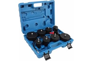 SORANDY Turbosystem-Leckagetester, Turbolader-Luftdruckanzeige, Kühlsystem, Boost-Lecktest-Kit mit Manometer-Tester, Ladeluftkühler, Kühler, Schlauch-Leckagetest, 9-tlg