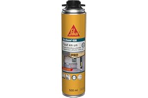 SIKA - Mousse polyuréthane Expansive Pistolable et Réutilisable - Sika Boom 528 Blanc - Fort Rendement 23 L - séchage ultra rapide pour jointer, calfeutrer, isoler sur multi-supports - 500 ml