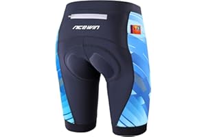 NICEWIN Biker Shorts for Women Padded Cycling Tights High Waist Riding Short Leggings