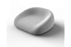 Chickwin Rehausseur Chaise Enfant 4-12 Ans, Rehausseur Chaise Coussin Enfants Portable Lavable Surélevée Coussin avec 2 Sangles à Boucle de Sécurité (35 * 38 * 6cm,Gris)