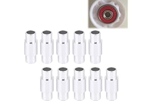 BAVOOTY Vis de Patin à Roues Alignées,Entretoise de Roulement de Patin D'espacement étagé, Entretoises en Acier Inoxydable,Vis de Roue de Patinage,Patins à Roues Alignées de Remplacement,8pcs