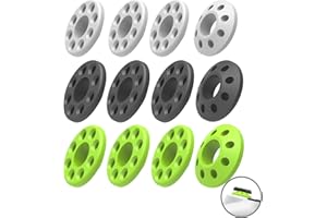 YOTHCHOSE 3 Colors 2 Strength Silicone Precision Rings for PS4 PS5, Xbox Series X/S,Xbox One S/X, Swicth Pro Controller Rings Aim Assist Target Motion Handle Ring (silicone-12pcs)