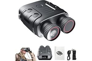OMEHOIN Night Vision Binoculars,Nightvision Goggles for adults 1080P,5X Zoom,2.4"Large Screen,7 Level,Infrarednigh,Binoculars for Hunting,Bird Watching,Easy to Use,Picture Quality,Lightweight,Men's Gift