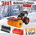 Produktbild Kehrmaschine 6,5 PS mit Elektrostarter Benzin Schneeschieber Motorbesen