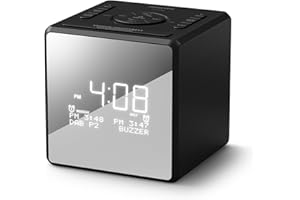 Philips TAR4600 Dual Alarm DAB/FM Radiowecker mit USB-C-Ladeanschluss