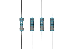 iLAN 100pcs 3.3 ohm Resistor 1/4w (0.25 Watt) ±1% Tolerance Metal Film Fixed Resistor (3.3 ohm)