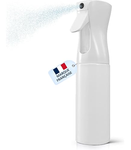 Vaporisateur Cheveux Noir Dégradé 300ml - Brumisateur Rechargeable Multifonction - Voyage, Jardin, Visage