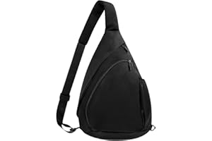 HUA ANGEL Sac de Poitrine Femme Homme Ultra Leger Sac à Dos Crossbody ave Bandoulière Convertible & Plusieurs Poches pour Sport Week-end Voyage Travail Randonnée Pickleball Piscine Plage