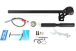 ‎HEADERBS Pcp Luftgewehrpumpe Handpumpe, Hochdruck 0-6000psi Wolframstahl 3-Stufen Reifenfüller Air Cycling Handpumpe für PCP Luftgewehr Bootsreifenball Autos und Motorräder(Ölfreie Version)