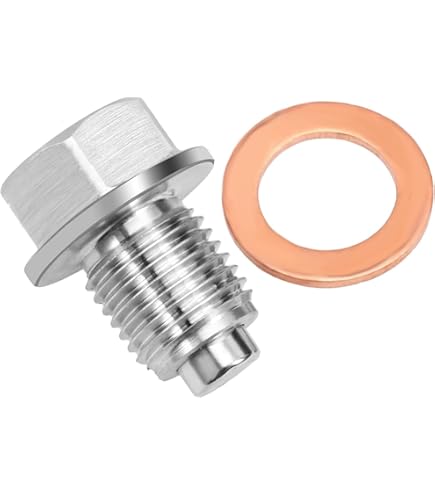2 Tappi Di Scarico Olio Magnetici M12x1.5 - Per Auto, Moto E Barche, Con Anelli Di Tenuta