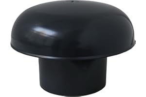 First Plast CDV90A Cappello di Ventilazione Testa Esalatore, senza rete, Ardesia, diametro interno 90 mm