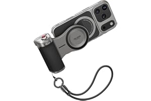 TELESIN Master Grip Kit para iPhone 17 Pro, Kit Estándar de Magnética Agarre, Batería integrada de 3200mAh, Carga inalámbrica, Funda de grafeno para Enfriar el iPhone, Agarre de Estilo DSLR