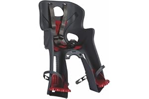 b bellelli Rabbit - Seggiolino Bici Anteriore - Attacco Handlefix - Si Fissa al Manubrio - dai 9 Mesi ai 3 Anni - Max 15 kg - Colore Dark Grey