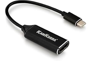 KamKorda USB C to HDMI Adapter | HDMI Adapter | HDMI to USB C | for MacBook iPad Mac Pro Samsung and more | Black