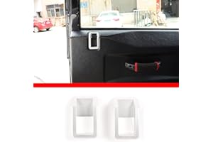 JONKOKO Copertura per serratura auto in lega di alluminio per LR Defender 90 110 130 2004-2019 Porta Blocco Anello Covers Accessori di Ricambio (per Defender 90)