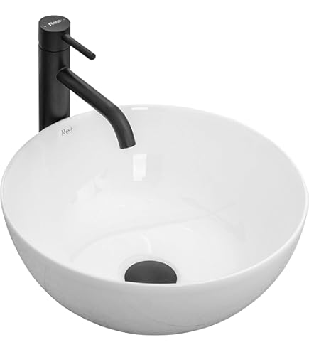 VidaXL Wastafel rond 40x15 cm keramiek zwart - Kantoormeubelen Plus