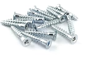 GLOBSTAR Śruby do mebli z gniazdem sześciokątnym stal ocynkowana (5,0 x 50) x100