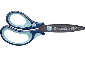 Pelikan 803519 Griffix ciseaux ergonomiques l’école pour gauchers Bleu