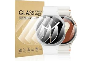 Diruite 4-Pack Screen Protector for Samsung Galaxy Watch 8/7/6/5/4/FE 40mm Tempered Glass Screen Cover[Diameter Size 37mm]