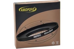 AMOPOFO 43mm to 58mm Camera Filters Ring,43-58mm Camera Lens adapter(43mm to 58mm Step-Up Ringor Accessory),Compatible with All 43mm Camera Lens & 58mm Camera UV CPL Filter Accessory