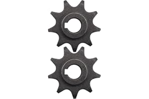 WideSmart 2 Pcs Fahrrad Kettenrad,9 Zähne Fahrradkettenrad Speed Cut Motor Kettenrad Kette Vorderrad Kettenrad Fahrrad Universal Ritzel Fahrrad Motor Kettenrad Ritzel Passend für Z2 Z3 Reduziermotor