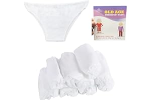 GADGETKING OLD AGE PANTS EMERGENCY UNDERPANTS Present for Him Husband Gift Boyfriend Dad Men Funny Wife Man Girlfriend Granddad Her Womens Ladies 40TH 50TH Birthday Adult Christmas Stocking Filler Secret Santa