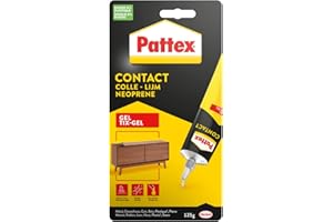 Pattex Colle contact type néoprène- Formule Gel tous matériaux- tube 125 gr