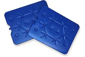 ToCi Freezeboard Lot de 2 blocs réfrigérants XXL 800 ml – 32 x 25 cm – Élément de refroidissement extra plat pour glacière, sac isotherme et glacière – Tapis de refroidissement adapté à un usage