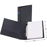 Avery Legal; sağlam Binder 3 halkalı; 5,1 cm yuvarlak halka, siyah, 1 Binder (6401)