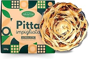 VALLE DEL CRATI ECCELLENZE GASTRONOMICHE DAL 1998 Valle del Crati Pitta Impigliata | Dolce Tipico Calabrese di Natale | Dolce farcito con Noci, Miele, Uva Passa, Mandorle e Melassa di Fichi | Dolce Natalizio | Confezione 350gr