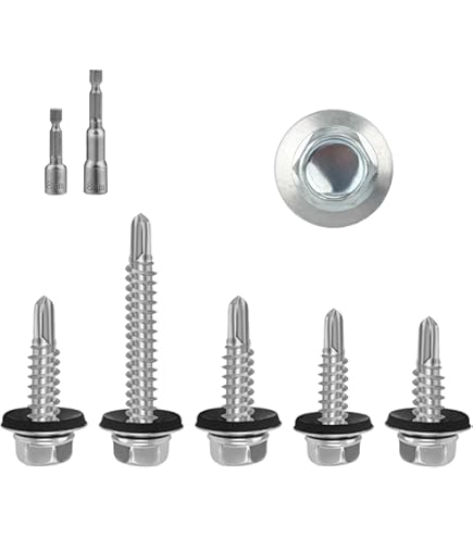 Viti Autoperforanti Per Lamiera - 100 Pezzi Ø4.2x19mm A Testa Larga - Foto 10