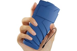 COPULAN Mini ombrello da viaggio compatto realizzato con materiali ecologici, Mini Piccolo Ombrello anti UV Tascabile da Viaggio da Sole Portatile Leggero Compatto, Impermeabile Ombrelli, regalo