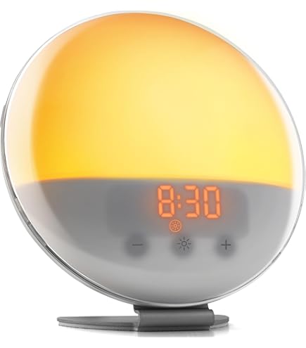 アラーム時計 Philips Wake-Up Light HF3520 Philips HF3520/60 Luz de Terapia para Acordar LUXEON - Candeeiro