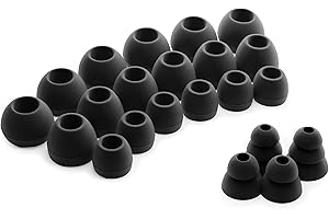 Okuli 22 x Gommini Auricolari in Silicone Ricambio per Auricolari & Cuffie (Piccolo, Medio, Grande)