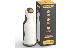 ASOBU Bestie Butelka do picia dla dzieci ze słomką, izolowana butelka ze stali nierdzewnej, 420 ml, z głową pingwina, szczelna, nie zawiera BPA