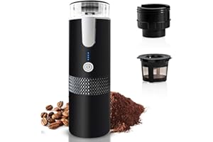 Esenlong Machine à café portable sans fil compatible avec les capsules moulues et K-Cup(W50mm*H43mm), 2944388/120776AM122-222