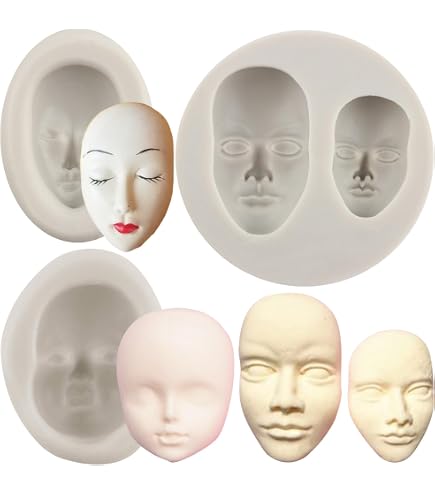 Moule Silicone Visage De Bébé – Pour Chocolat, Fondant, Pâte à Modeler (lot De 8)