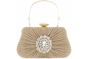 Bohend Bolso de embrague de diamantes de imitación de moda con lentejuelas