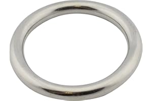 D2D | VPE: 2 Stück - Edelstahl Ringe - Größe 4 x 30 mm - M8229 A4 V4A - geschweißt und poliert - Ösen