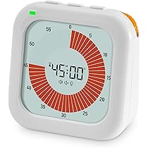 IXIGER Timer meccanico magnetico da cucina – Timer conto alla rovescia 60 minuti Visual Time Management Tool Cottura cottura al vapore Barbecue (nero) per bambini, insegnanti e adulti (nero