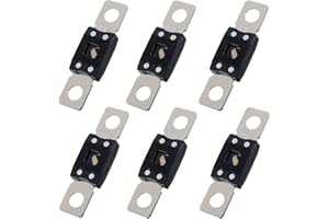 JREHUIG 6 sztuk bezpiecznik wysokiego prądu, bezpieczniki 100/125/150/200A bezpiecznik śrubowy do samochodów, ciężarówek, przyczep, pojazdów budowlanych itp. (100A)