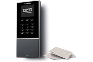 ‎TIMEMOTO TimeMoto TM-616 Cloud-basiertes Zeiterfassungsgerät mit RFID und PIN-Steuerung, für bis zu 200 Benutzer, Terminplanung, Arbeitszeitberichte, Wi-Fi, App für iOS/Android