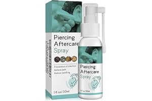 BEAUTHINK Piercing Aftercare Spray - Piercing Cleaning Solution, Sterile Saline for Ear, Nose, Tongue, Navel, Ear Care Fluid, Cleaning & Effective