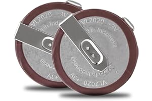 GZXNKEY VL2020 Batterien Fernbedienungsschlüssel Batterie Neu 2 x VL2020 Batterien (90 Grad) Wiederaufladbare Batterien für BMW E60 E81 E91 E92 X5 und andere Autoschlüssel