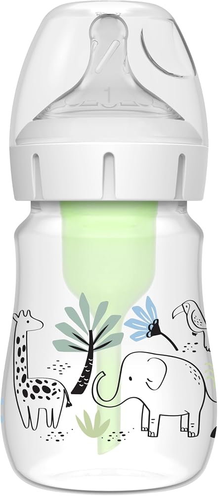 Dr. Brown's 150 ml PP Geniş Ağız Anti-Kolik Options+, Orman Fil Desenli, Tekli paket