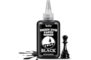 YUMCRAFT Pasta Pigmento Resina Epossidica Nera - 128g Coloranti per Resina UV, Gioielli, Piani dei Tavoli - Epoxy Resin Pigmento per Pittura, Sottobicchieri