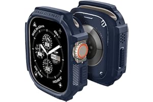Spigen Wytrzymałe etui pancerne kompatybilne z Apple Watch Ultra 2 49 mm i Apple Watch Ultra 49 mm, granatowe