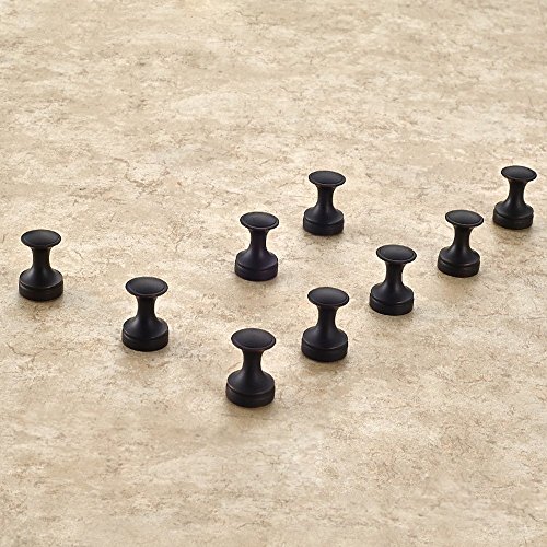 Weare Home Schwarz Öil Bronze finished Wandmontag einzeln Cool Deko Badezimmer Zubehör Mantel-Hütenhaken Haken Kleiderhaken Handtuchhaken aus alle Messing,2 Stück - 5