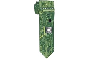 THISWEAR Computer Geek Geschenke Computer Krawatte PCB Techie Geschenke für Männer Codierung Geschenke STEM Geschenke Cool Tech Krawatte