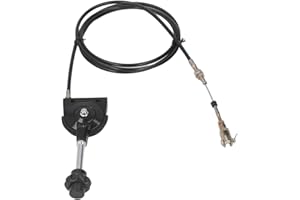 YOSOO HEALTH GEAR Câble D'accélérateur Manuel pour Excavatrice, Remplacement de Câble D'accélérateur de Moto de Câble D'accélérateur Flexible Manuel de 2,5 M pour EX230 EX230